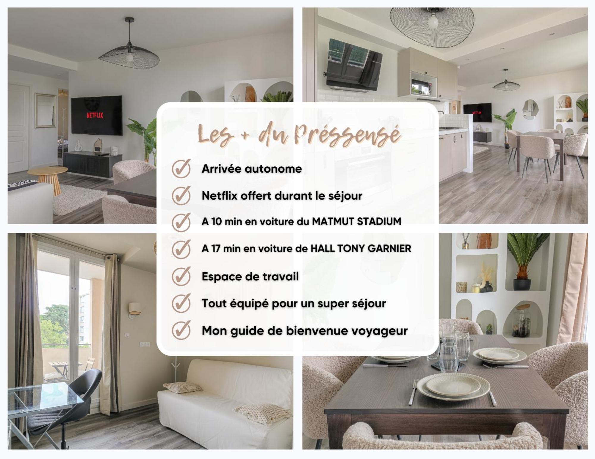 Le Pressense, Ideal Sejour Pro Ou Familiale Vénissieux Εξωτερικό φωτογραφία